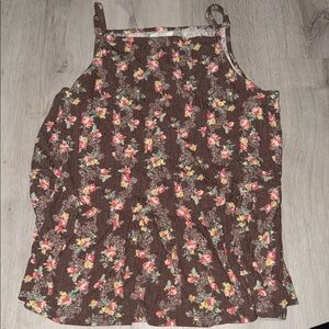 Maurices Floral Brown Women's Top